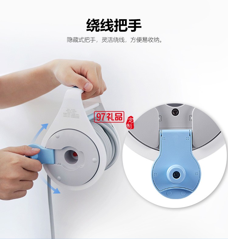 公牛接線(xiàn)盤(pán)卷盤(pán)插座插排5米總控工程專(zhuān)用GN-801定制公司廣告禮品