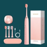 鄰鹿電動牙刷成人聲波震動軟毛牙刷超長續(xù)航定制公司廣告禮品