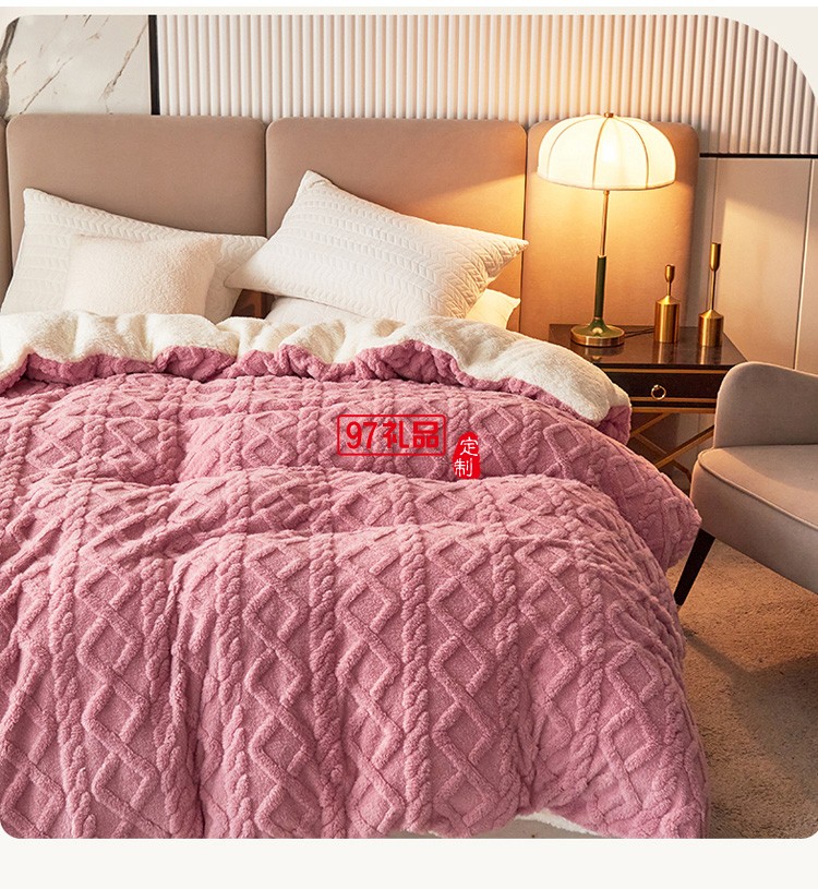 約克羅蘭YEKEROLAN 塔芙絨羊羔絨被套毯?jiǎn)稳颂憾ㄖ乒緩V告禮品