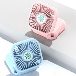 多功能小風扇可折疊手持掛脖學(xué)生桌面USB充電風扇定制公司廣告禮品