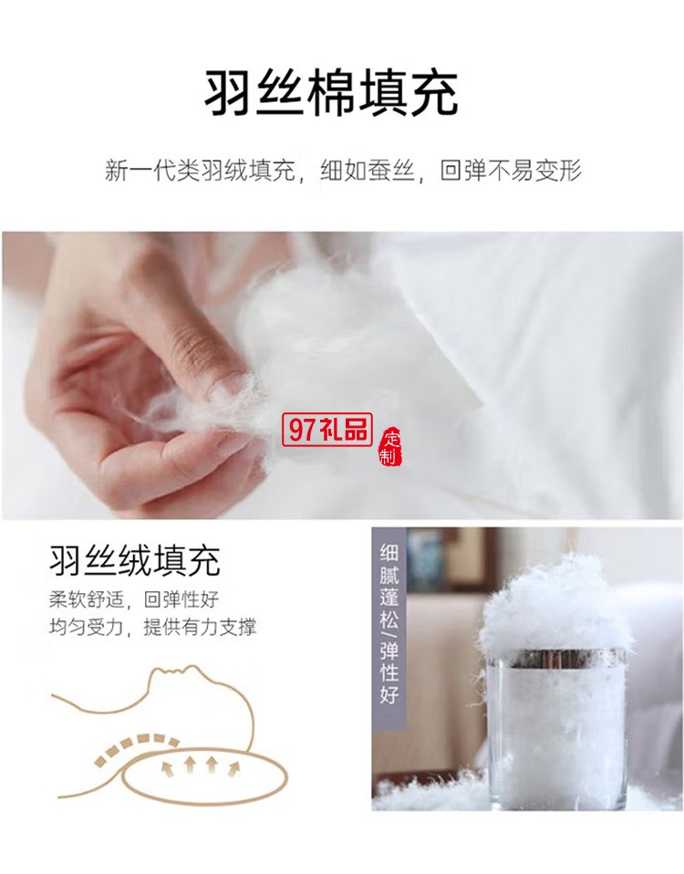 啄木鳥ZMN-JDZX-01精美高彈五星酒店枕一對(duì)定制公司廣告禮品