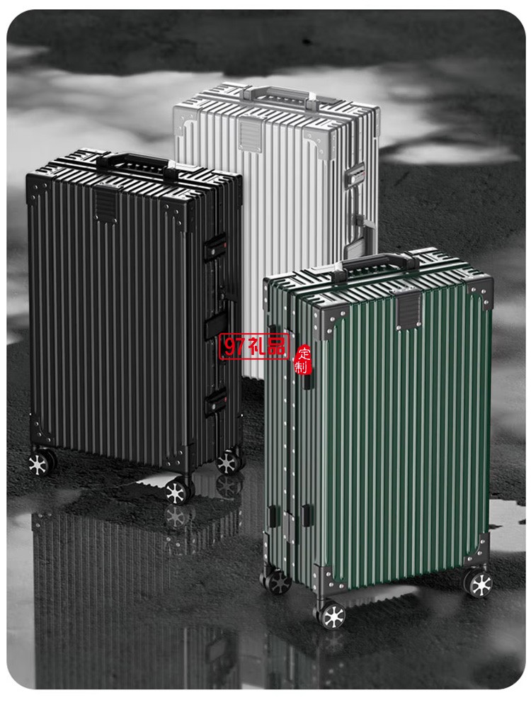 泰夢鋁鎂合金拉桿箱20英寸鋁框登機(jī)箱TM-1805定制公司廣告禮品