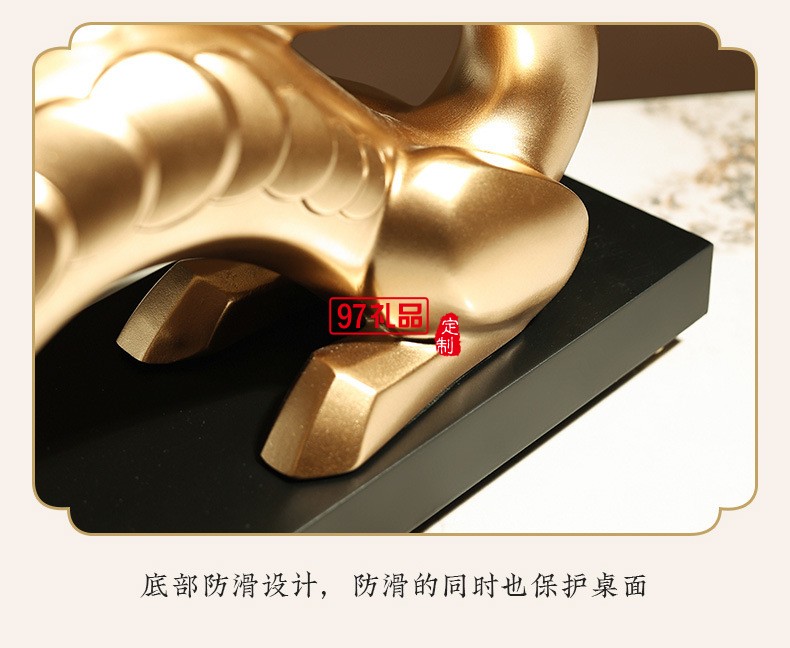 貝漢美新中式金龍擺件客廳酒柜書房辦公室裝飾品開(kāi)業(yè)招財(cái)龍年禮物