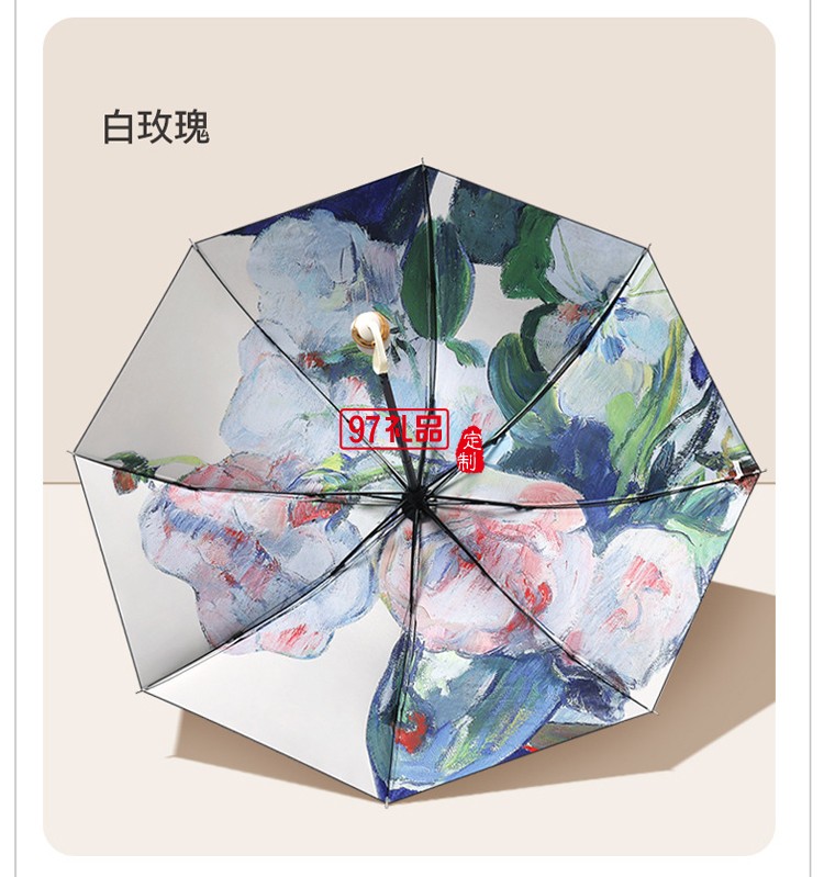 女神節(jié)專(zhuān)屬小紅書(shū)爆款8骨三折手開(kāi)黑膠雙層傘遮陽(yáng)傘手開(kāi)晴雨傘