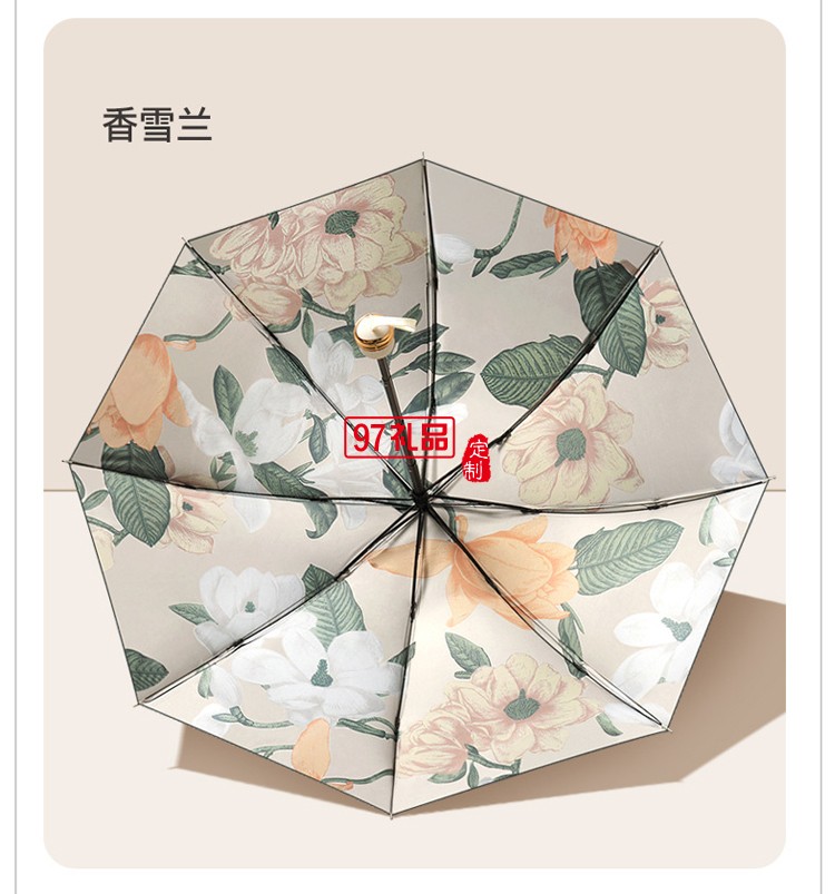 女神節(jié)專(zhuān)屬小紅書(shū)爆款8骨三折手開(kāi)黑膠雙層傘遮陽(yáng)傘手開(kāi)晴雨傘