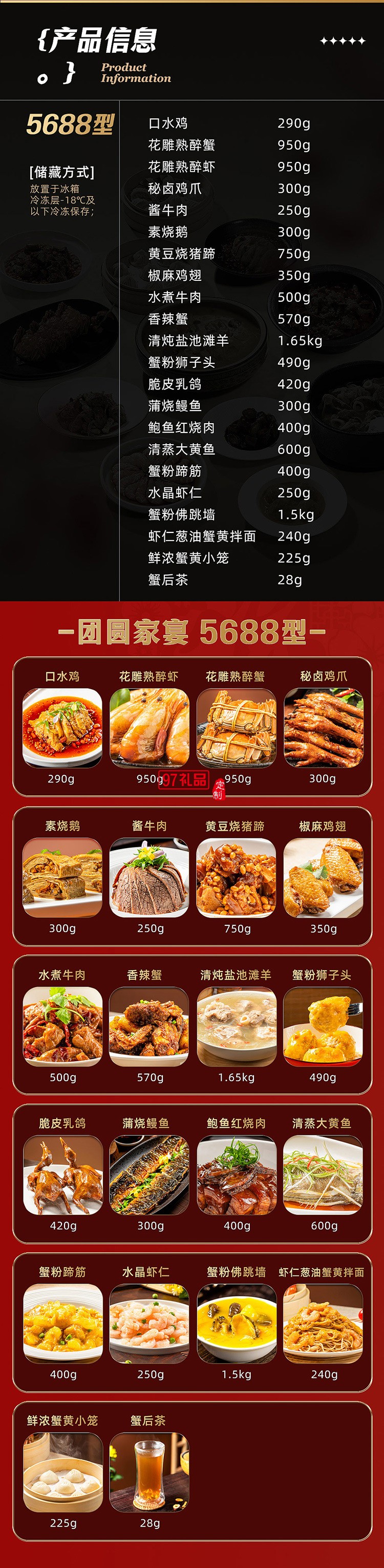 蟹狀元 團(tuán)圓家宴禮券禮盒春節(jié)年貨大禮包