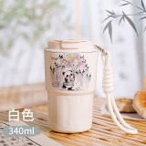 迪樂貝爾保溫杯316不銹鋼大容量女生熊貓保溫杯學(xué)生便攜杯