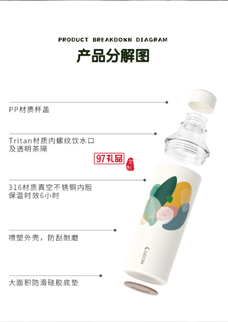貝特系列-冶萃冷OUDON便攜運(yùn)動(dòng)冷萃杯 冷泡杯 泡茶用便攜隨行杯  