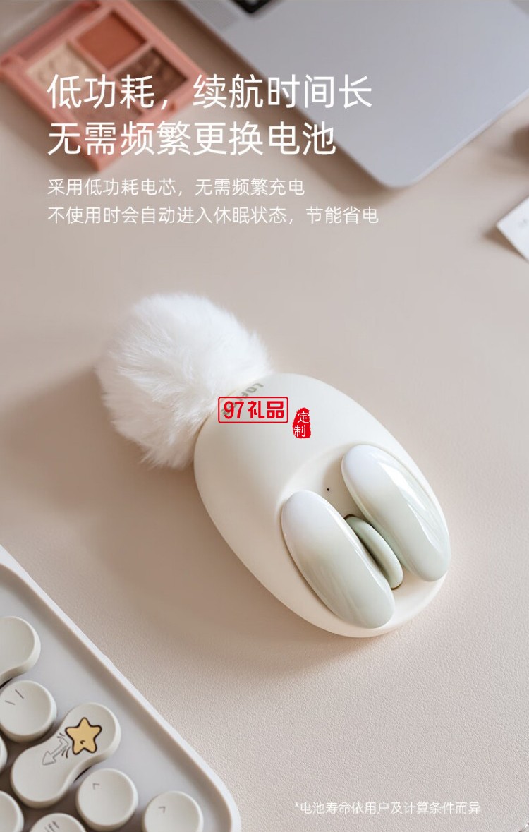 洛斐-OE904S 小瓣無(wú)線(xiàn)雙模鼠標(biāo)-小薔薇