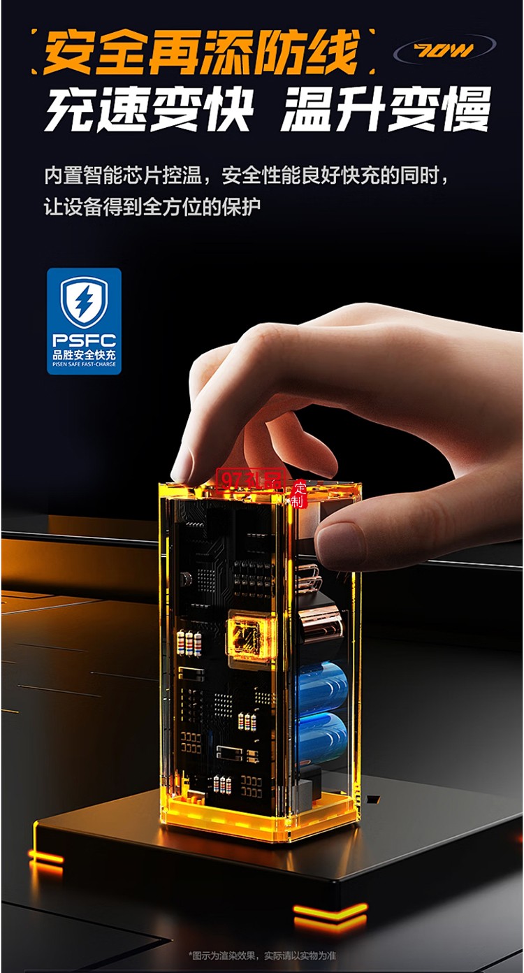 70W氮化鎵充電器UFCS融合快充