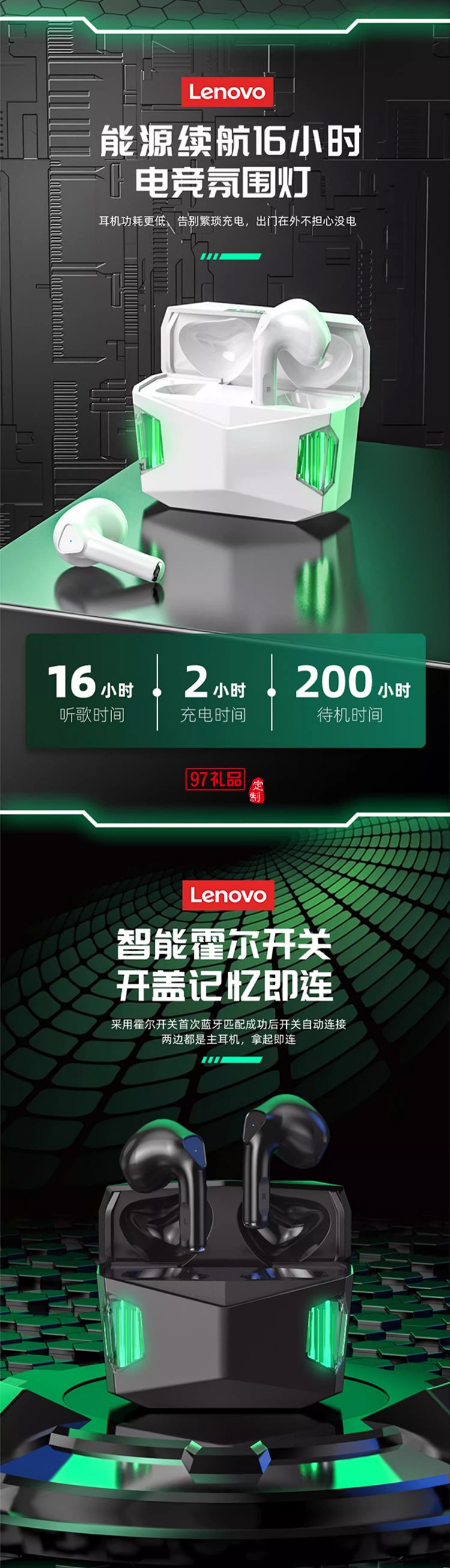 聯(lián)想thinkplus LivePods 真無線藍(lán)牙耳機(jī)