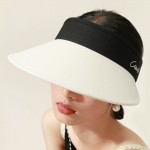 輕奢皮質(zhì)防曬空頂帽