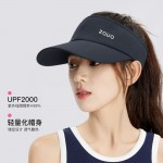韓國zauo防曬空頂跑步帽女戶外運(yùn)動(dòng)防紫外線網(wǎng)球帽透氣春夏鴨舌帽