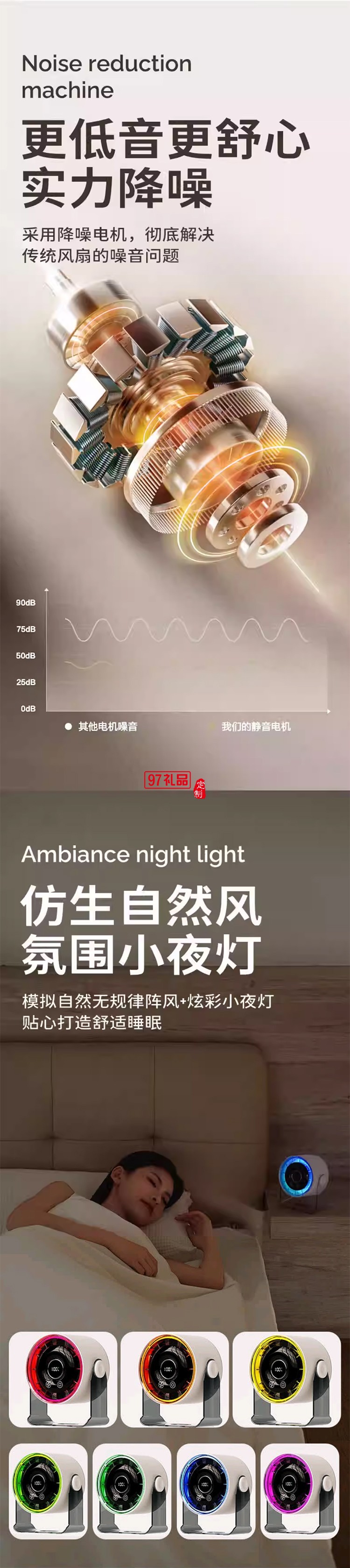 臺(tái)式壁掛空氣循環(huán)扇QYF018