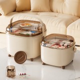 家用醫(yī)藥箱密封防塵防潮多層分格藥盒大容量便捷式急救藥品收納盒