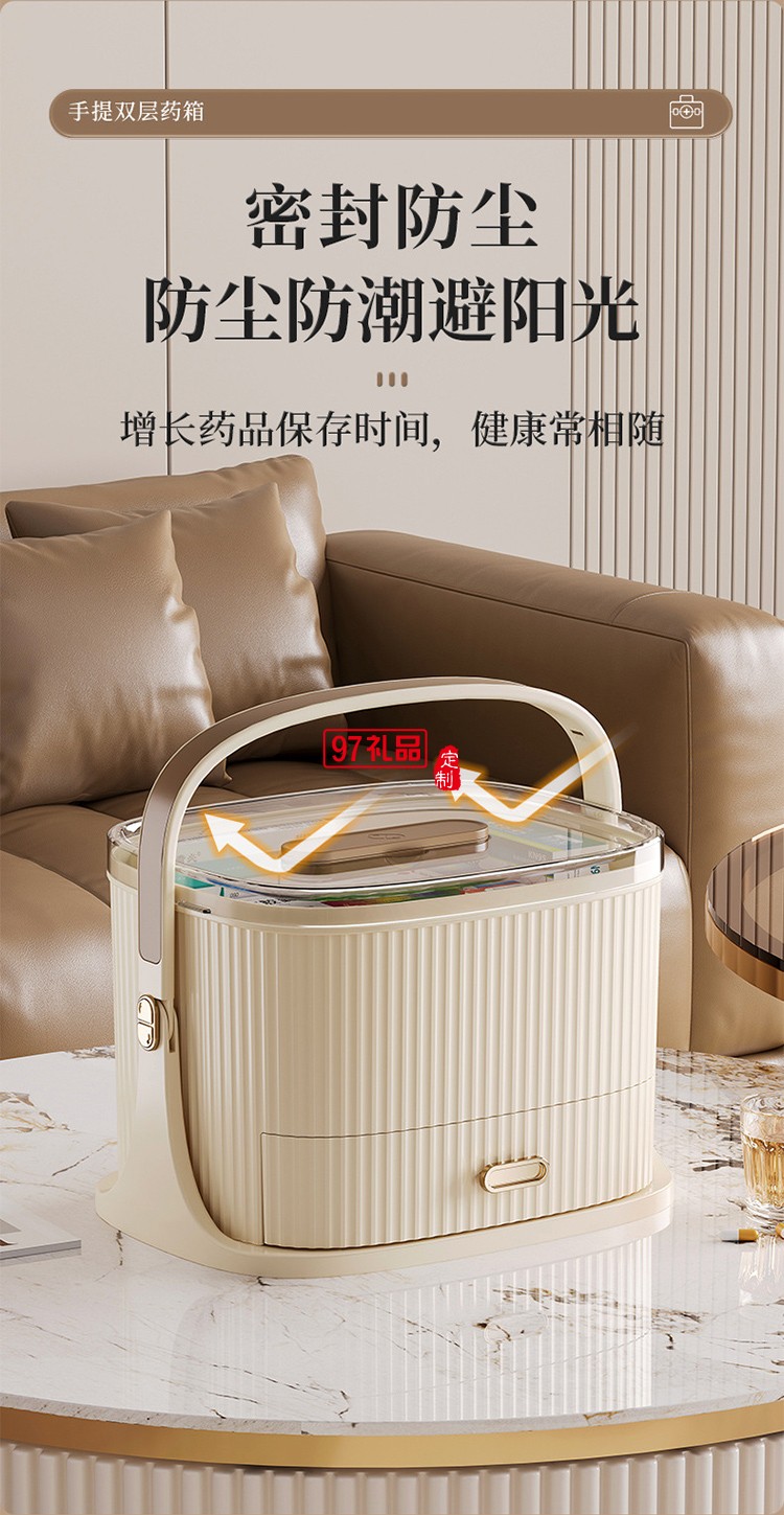 家用便捷式藥箱家庭裝全套急救箱大容量藥品醫(yī)療箱分格手提醫(yī)藥箱