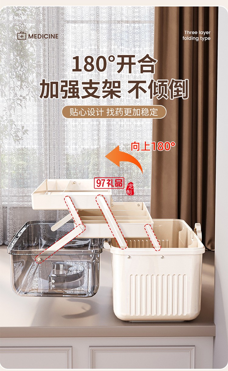 藥箱家庭裝大號醫(yī)藥箱家用藥品收納盒藥物醫(yī)療大容量裝藥手提急救