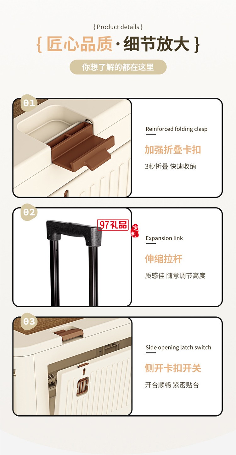 戶外折疊拉桿箱可爬樓拉桿車野餐露營(yíng)推車擺攤拖車便攜買菜小拉車