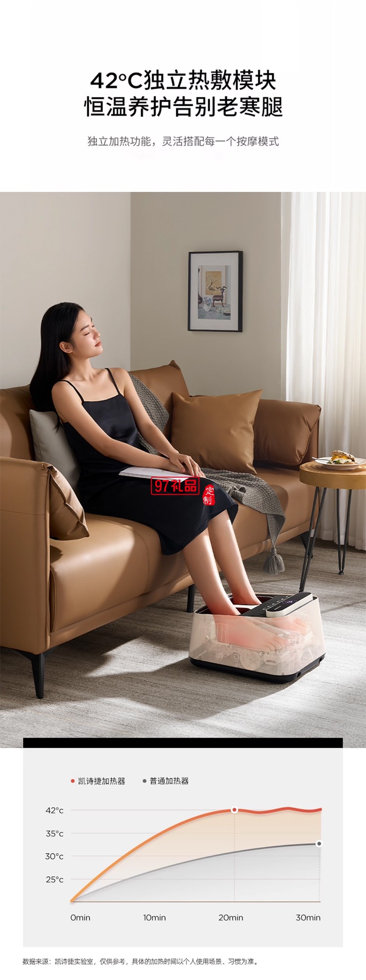 凱詩(shī)捷（KASJ） 足療機(jī)足底按摩儀腳部足部腳底按摩器送父親母親長(zhǎng)輩生