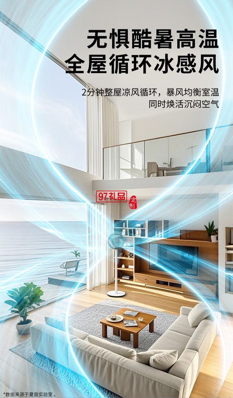 夏普空氣循環(huán)扇語(yǔ)音遙控家用臺(tái)地兩用扇低噪電風(fēng)扇搖頭渦輪對(duì)流大風(fēng)力風(fēng)扇