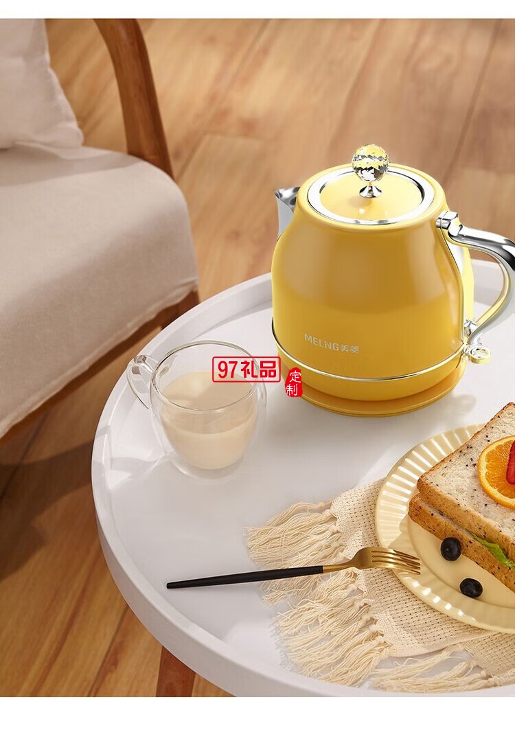 美菱（MeiLing）電熱水壺1.8L大容量家用自動(dòng)斷電便攜燒水壺