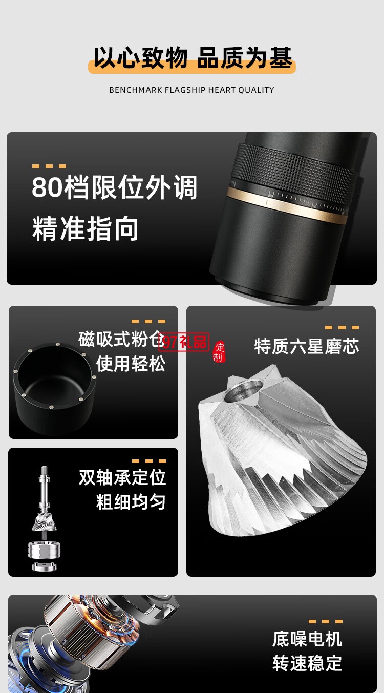 電動(dòng)磨豆機(jī)咖啡豆研磨機(jī)便攜家用小型咖啡磨粉機(jī)自動(dòng)研磨