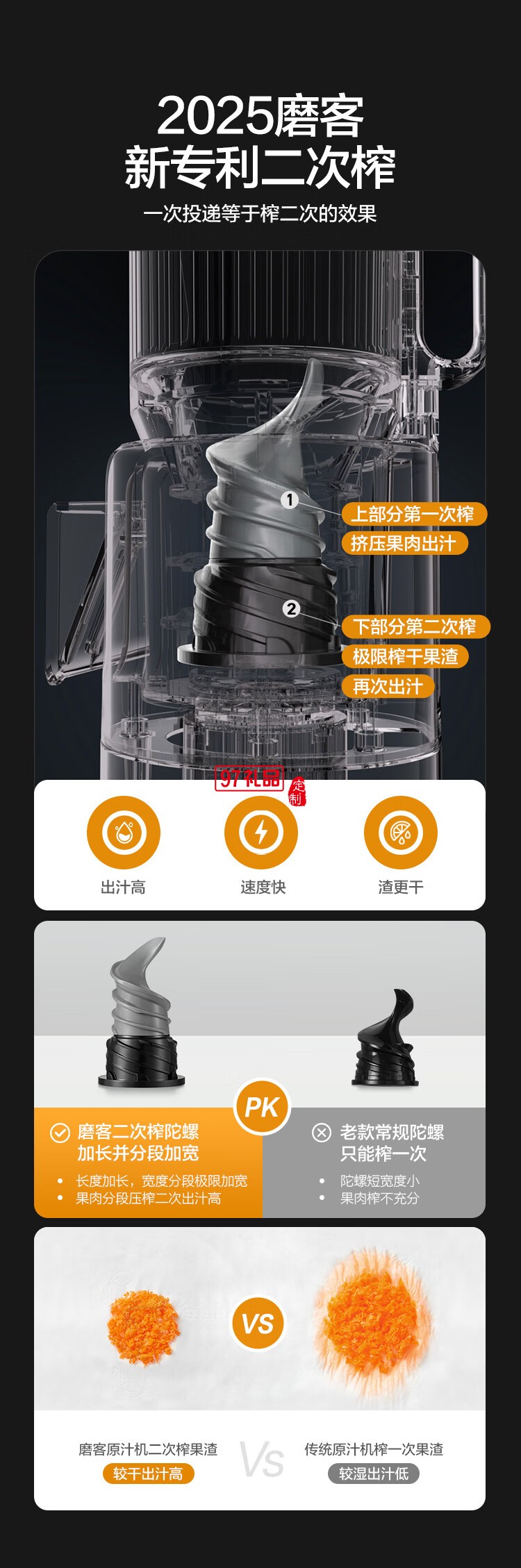 榨汁機(jī)原汁機(jī) 汁渣分離 NFC純果汁蔬菜全自動易清洗料理機(jī)