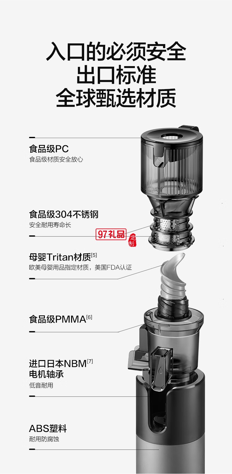 【二次榨】榨汁機(jī)原汁機(jī) 大口徑汁渣分離 渣汁分離果汁 家用多功能水果蔬