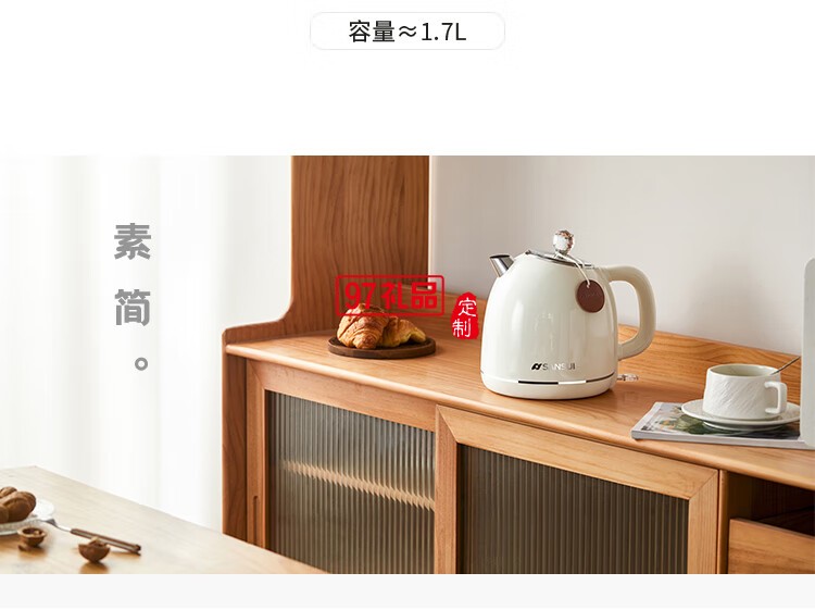 燒水壺電熱水壺家用大容量304不銹鋼復(fù)古燒水壺泡茶壺一體式快燒壺