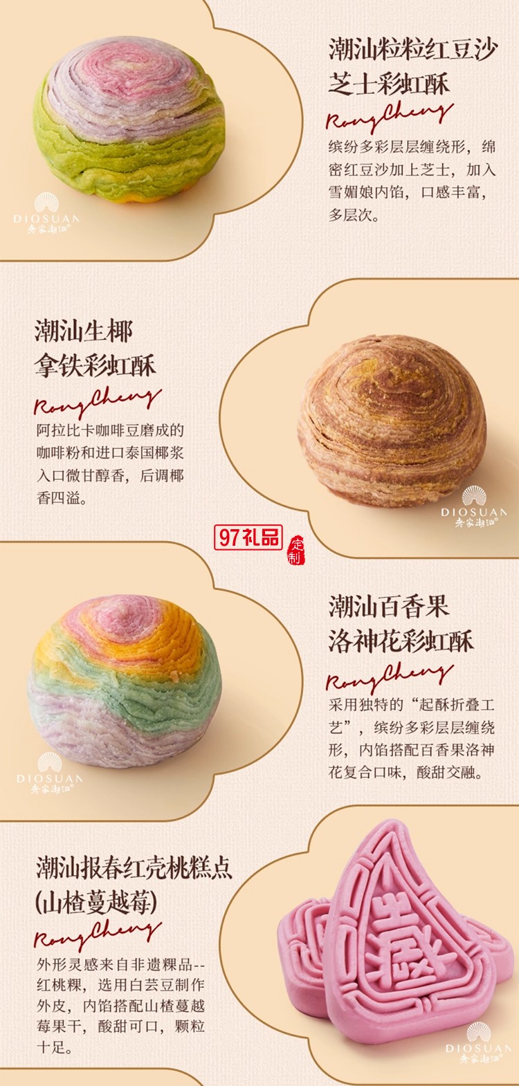 榮誠潮韻華章潮汕中秋禮盒傳統(tǒng)糕點老式送禮