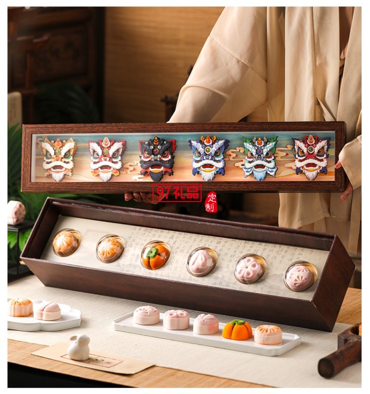 金華火腿中秋月餅禮盒中秋送禮企業(yè)團(tuán)購(gòu) 獅來運(yùn)轉(zhuǎn)禮盒