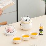 月滿桂香時(shí)，把團(tuán)圓揉進(jìn)晚風(fēng)里，熊貓茶具套組